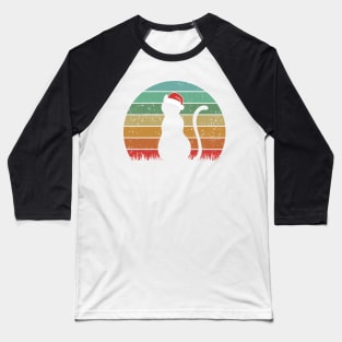 Meowy Christmas Baseball T-Shirt